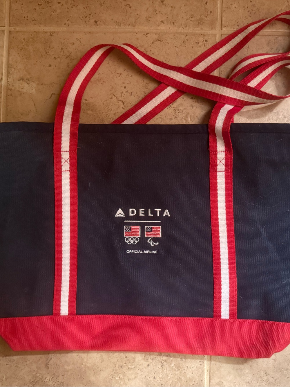 Delta Air Lines Team USA Olympics Tote Bag